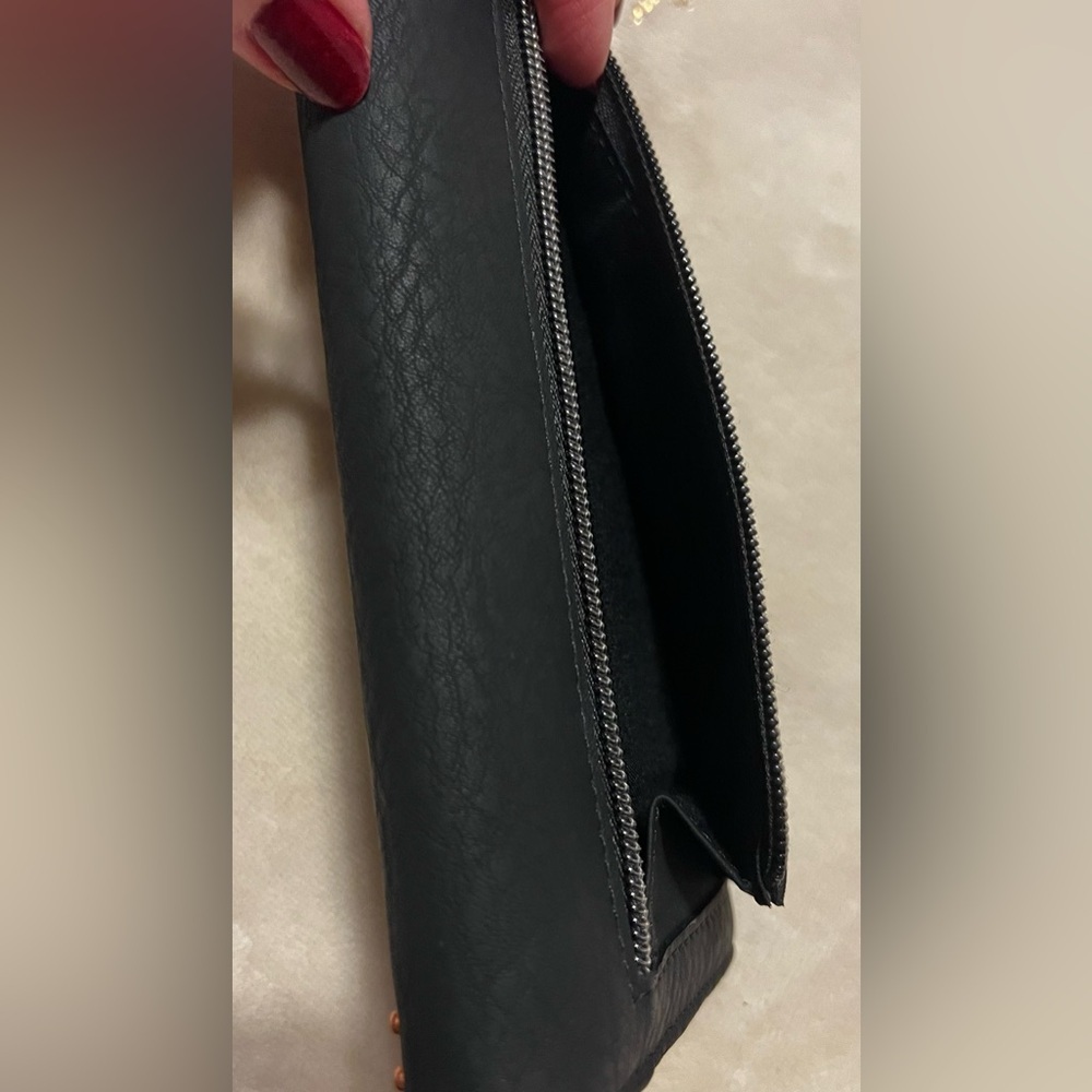 EUC Calvin Klein Black W/ Gold Studs Wallet clutch - Picture 5 of 8